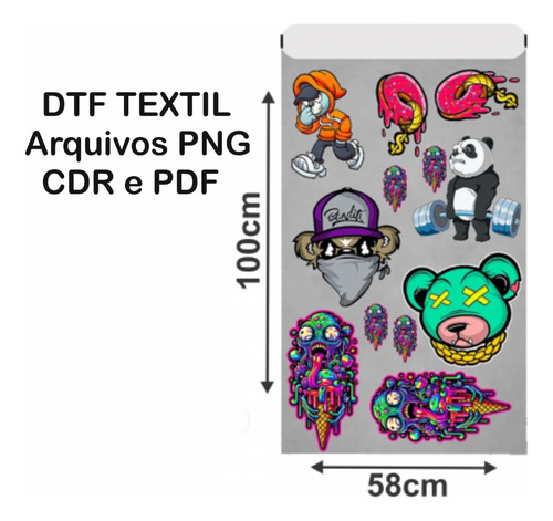 Dtf Textil Metro 56*100cm