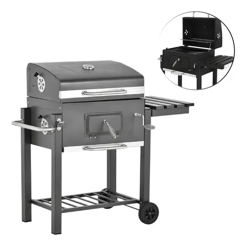 Asador Ahumador Premium Carbón Resistente Acero Inoxidable