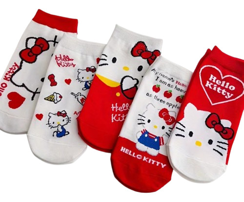 Set Calcetas Dibujos Animados Disney Y Hello Kitty Sanrio