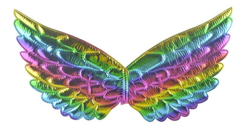 Asa Infantil Arco-íris Para Fantasias Anjo Ou Unicórnio