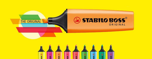 9 Piezas Marcatextos Stabilo Boss Neón