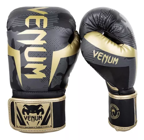 Venum Espinilleras Elite Standup - Oro/Negro