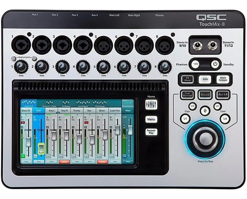 Qsc Touchmix-8 8-channel Compact Digital Mixer 