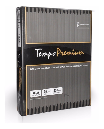 Resma Tempo Premium Carta 75 Grs Envios Papelera Grafipel