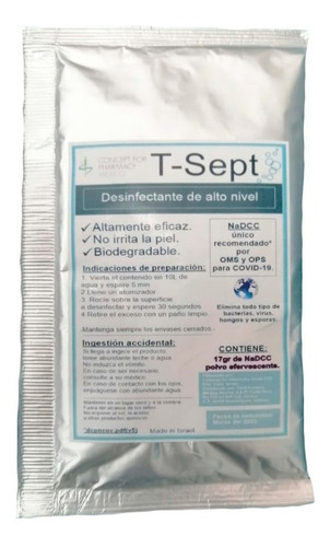 Imagen 1 de 1 de Desinfectante Klor De 17 Gr (rinde 10 Lt De Solución)