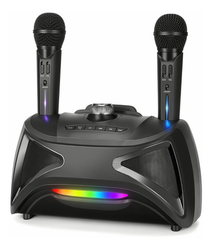 Bocinas Inalámbrico Portátil Con Micrófono Karaoke Bluetooth