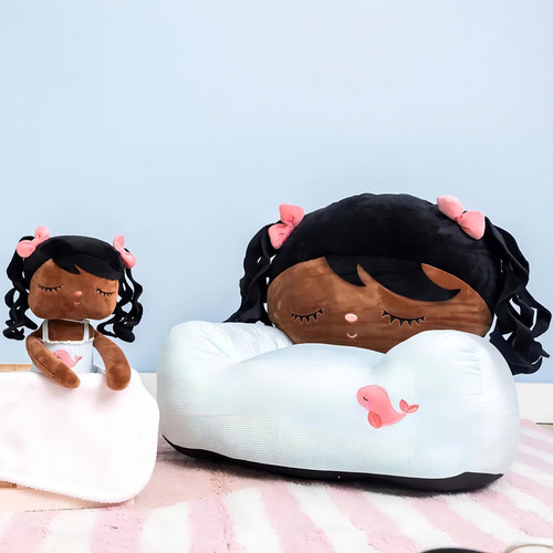 Mini Soft Sofa Angela Poppy - Metoo Cor Azul-claro