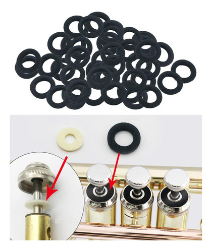 2 Accesorios De Trompeta Almohadillas De Fieltro Blancas