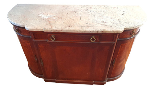 Antiguo Mueble Comoda Luis Xvi Marmol !!! Marrón Oscuro (Usado)