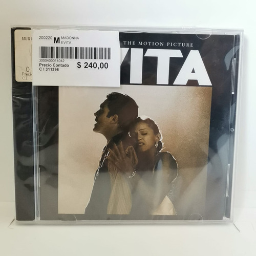 Madonna Evita Music From The Motion Picture Soundtrack Cd