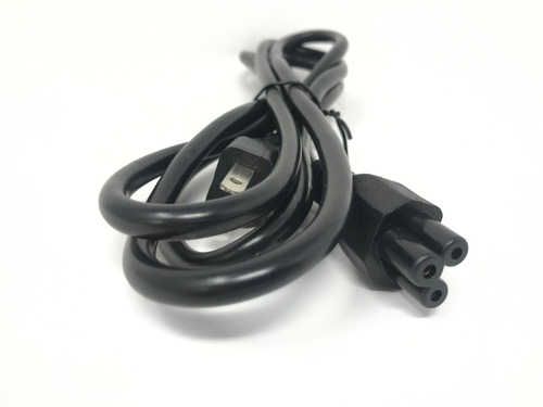 Imagen 2 de 2 de Cable De Corriente Trifasico Para Laptop (trebol) 1.75 Metro