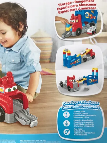 Mega Bloks Camion Veh culo De Construcci n Transformable Env o