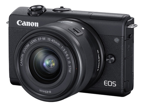 Cámara negra Canon Eos M200 Client 15-45 mm