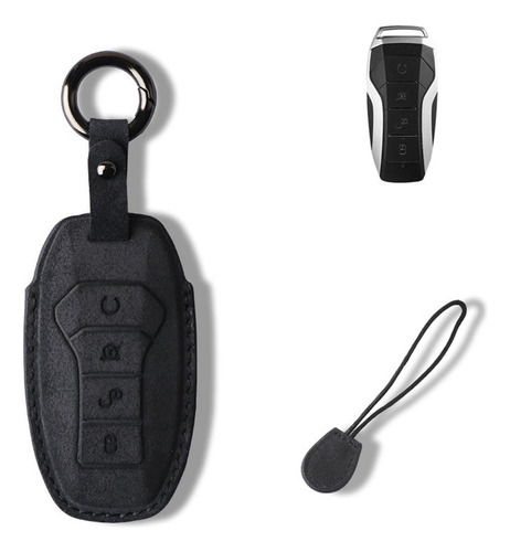 Funda De Llavero De Coche De Gamuza Moderna Para Byd Seal Yu