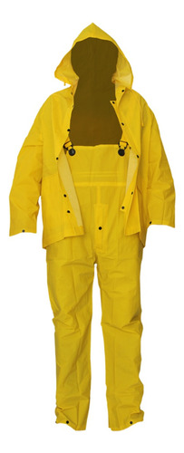 Juego De Lluvia River City Pvc Impermeable Cordon P Capucha