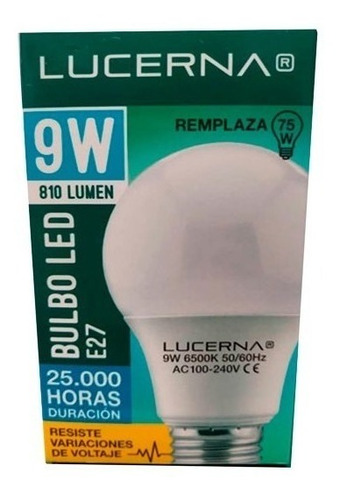 Bombillo Led 9w 6500k Lucerna 2 Unidades Garantia 2 Años