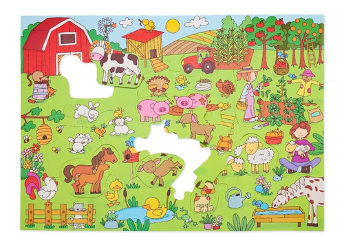 Imagen 3 de 10 de Rompecabezas Puzzle La Granja Didactico Infantil Niño