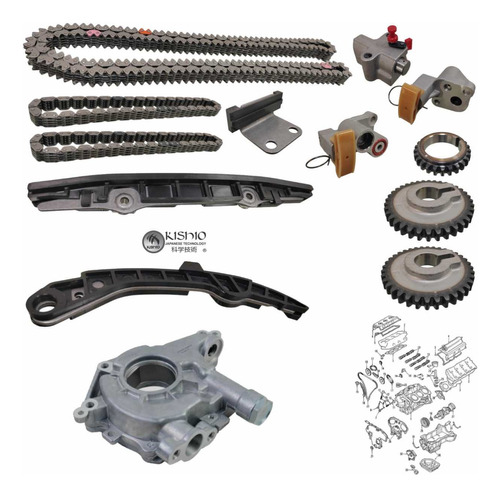 Kit Distribucion Y Bomba Aceite Nissan Altima 3.5l V6 02-07