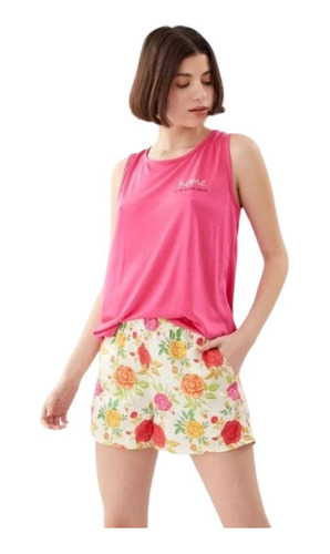 Pijama Verano Muscu/short Sweet Lady Linea Madriski 2618-23