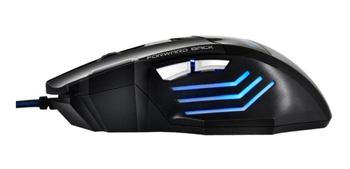 Imagem 3 de 10 de Mouse Gamer Usb Led 3200 Frames 7 Botões Alta Precisão Preto