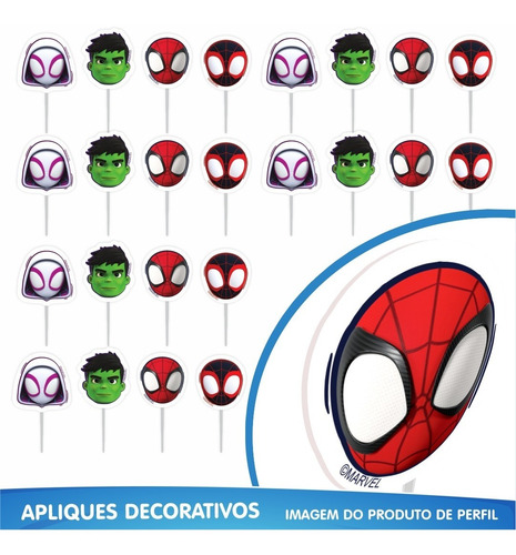 Imagem 9 de 10 de Kit Festa Fácil Spidey E Amigos - Decoração De Aniversário