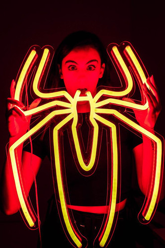 Letrero Led Neon En Acrilico De 3 Mm 40*35cm Spiderman