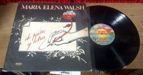 Maria Elena Walsh De Puño Y Letra 1976 Disco Lp Vinilo