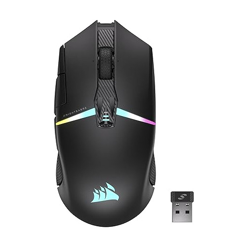 Mouse Gamer Inalambrico Corsair Nightsabre Rgb Negro 