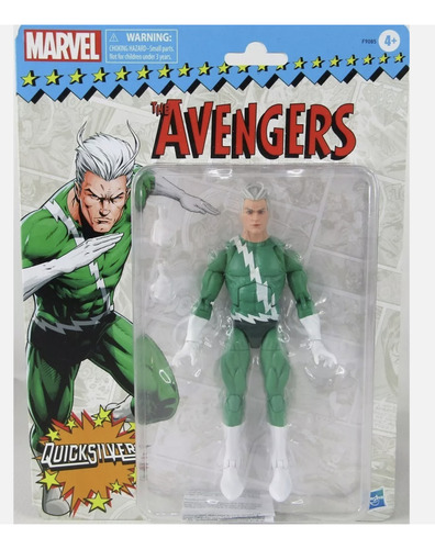 Figura Quicksilver Hasbro Marvel Legends Retro The Avengers