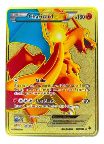 Cartas Pokémon Charizard Ex e Mega Charizard, Brinquedo Pokemon Usado  39700933