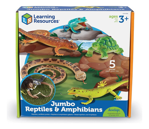 Recursos De Aprendizaje Jumbo Reptiles Anfibios, Tortuga, Ge