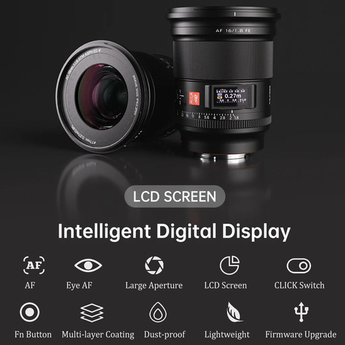 Lente Ultra Grande Angular Viltrox 16mm F1.8 Para Sony E