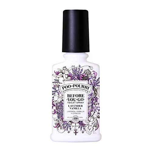 Spray Para Baño Antes De Usar, Lavanda Vainilla, 4 Oz.