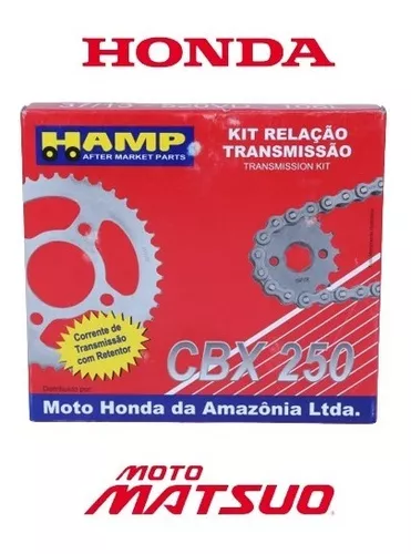 Kit Relação Transmissão Moto Honda Cbx 250 Twister 2001 a 2008