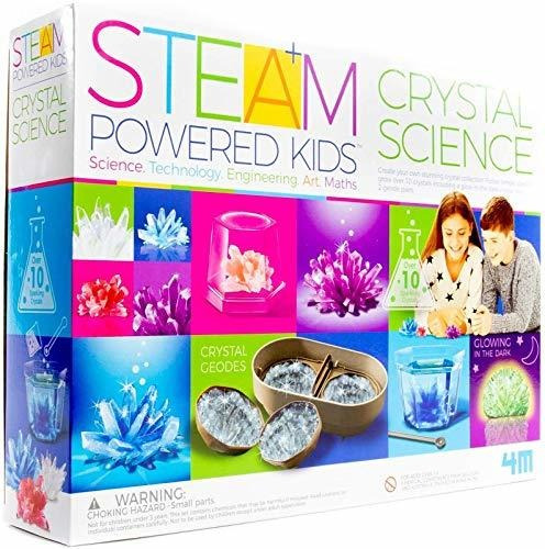 Kit Juego Didactico Niños Ciencia Cristales Geologia Stem