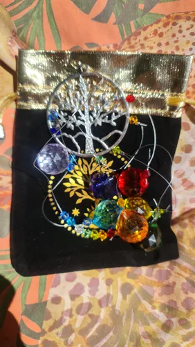 Atrapasoles, Arbol De La Vida7 Chakras/ Caja Regalo