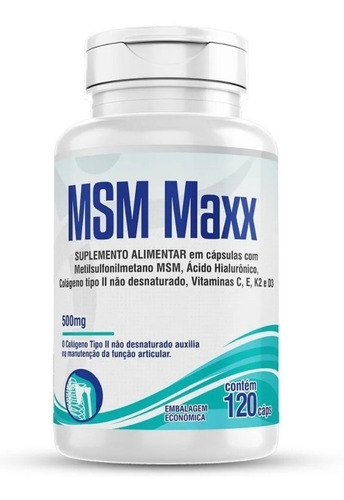 Msm A. Hialuronico Colageno Tipo 2 D3 K2 Mk7 Vit C E 120 Cap