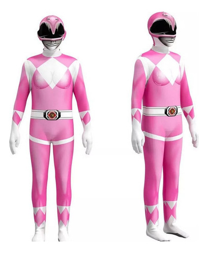 Traje De Cosplay Mighty Morphin Power Rangers Para Niño/adul