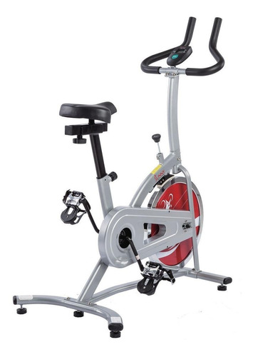 Imagen 2 de 5 de Bicicleta estática Sunny Health & Fitness SF-B1203 tradicional plata