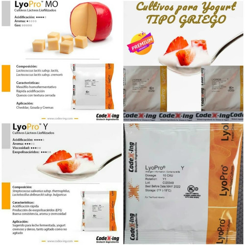 Imagen 2 de 2 de Cursos E Insumos Para Fabricar Yogurt Con Fermentos Lactico
