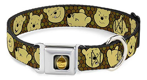 Collar Para Perros Winnie The Pooh 16-23puLG - Ancho 1.5