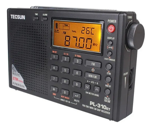 Radio Tecsun Pl-310et Fm Estéreo/sw/mw/lw Worldband+ Kit Usb