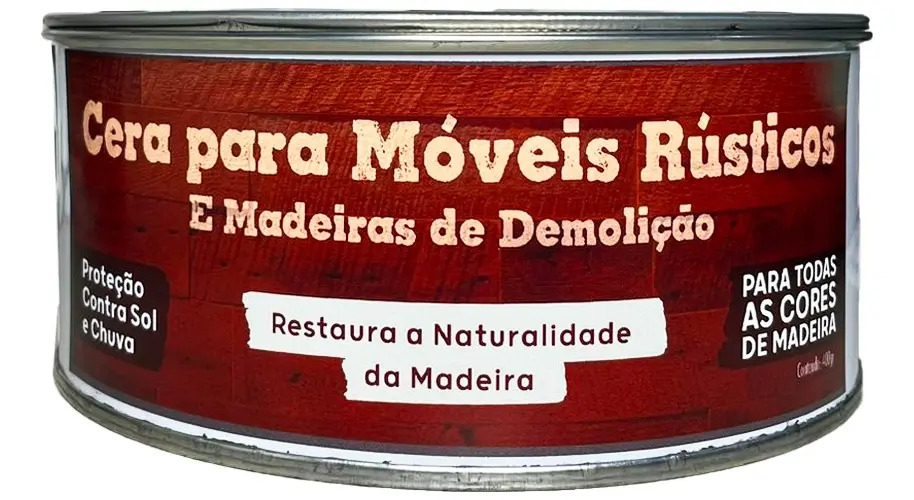 Cera Carnaúba Moveis Rústicos E Madeiras De Demolição 400gr