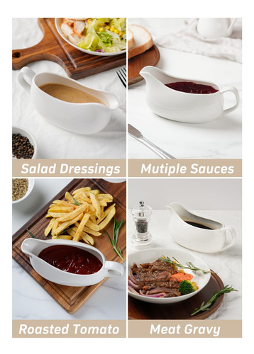 Salsa Y Bandeja Fina De Porcelana 400ml De Salsa Y Aderezo D