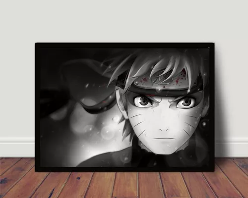 Quadro Decorativo Naruto Uzumaki E Sasuke Uchiha 23x33cm