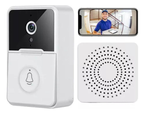 Timbre Intercomunicador Cámara Y Audio Inalámbrico Wifi Resistente Al Agua