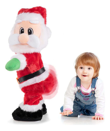 - Twerking Papá Noel Bailarín Peluche Felpa Juguete Navidad