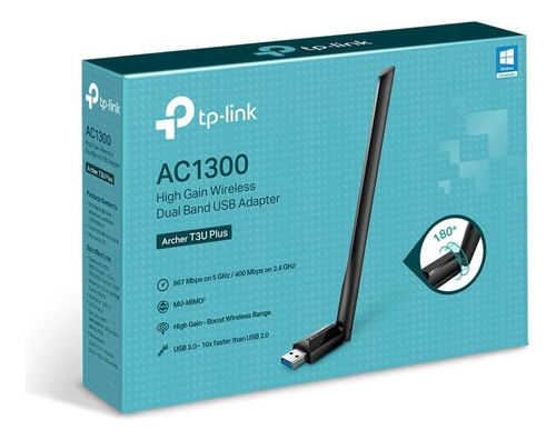 Adaptador Rede Tp-link Usb  Sem Fio  Ac1300 Archer T3u Plus