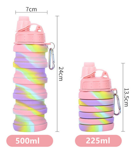Botella De Agua Deportiva Plegable Para Exteriores