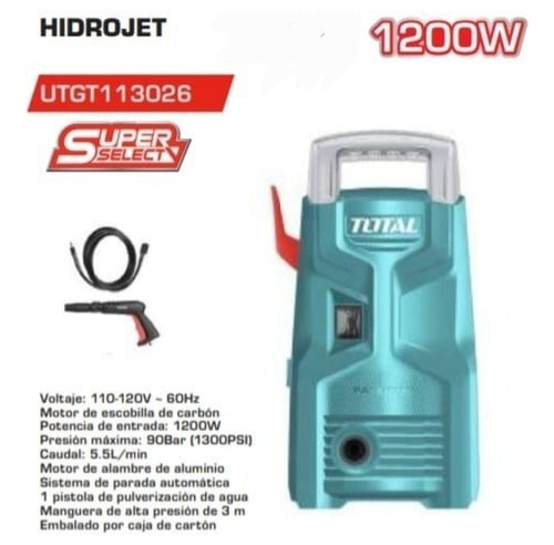 Hidrojet Total 1300 Psi 1200w Tienda